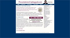 Desktop Screenshot of presentationsunplugged.com