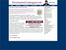 Tablet Screenshot of presentationsunplugged.com